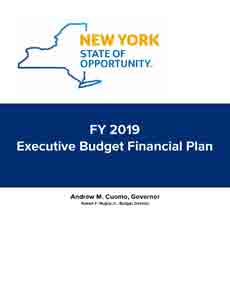 FY 2019 Financial Plan Cover